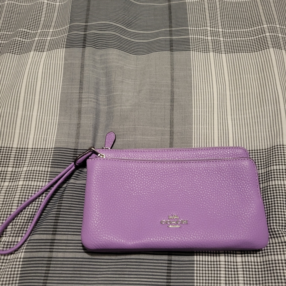 Coach Double Zip Wristlet